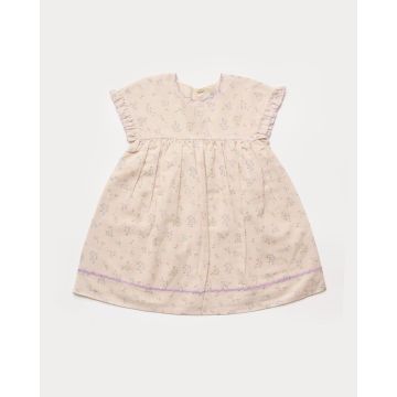 Early Sunday Lila Dress Painted Bouquet Print 