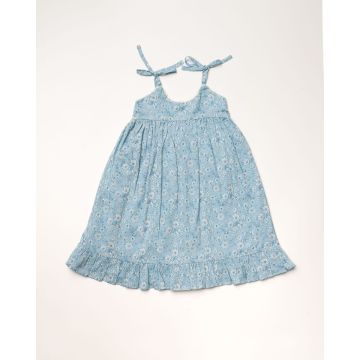 Early Sunday Alena Dress Tonal Floral Blue Print