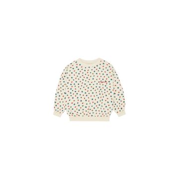 The Campamento Small Flowers Allover Baby Sweatshirt Ecru