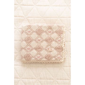 New Grain patchwork blanket - bows