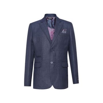 Leo & Zachary Boys Slate Plaid Suit