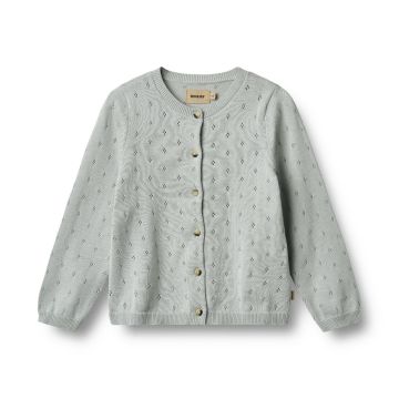 Wheat Knit Cardigan Maia Soft Blue