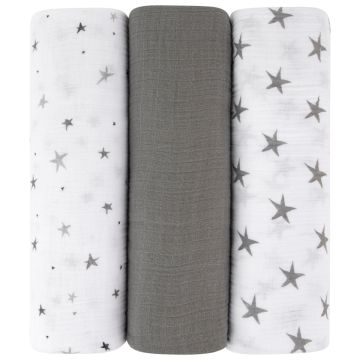 Elys & Co Boy Muslin Swaddle Blankets