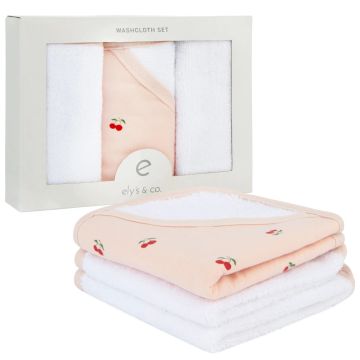 Ely And Co Printed Wash Cloth Red Cherry