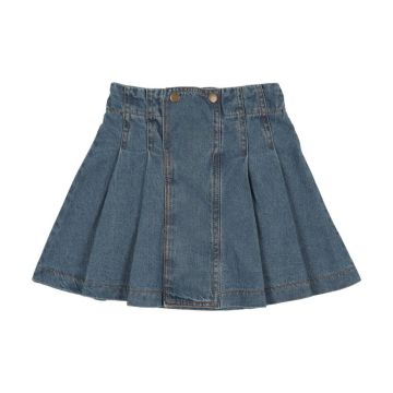 Farren + Me DENIM PLEATED SKIRT