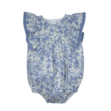 Best Frendz Trim Insert Romper Periwinkle