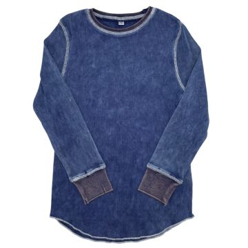 Best Frendz Distressed Rib T-Shirt Denim