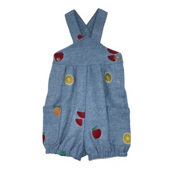 Best Frendz Fruit Party Overall Chambray