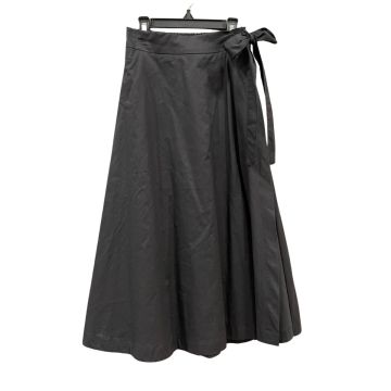 best Frendz Wrap Tie Skirt – Midi Length Black Chambray