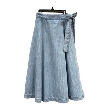 Best Frendz Wrap Tie Skirt – Midi Length Chambray