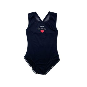 Best Frendz Bathing Suit Just Keep Swimming Black