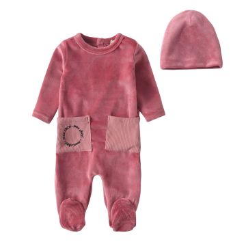 Mon Cheri Ribbed Pockets Footie