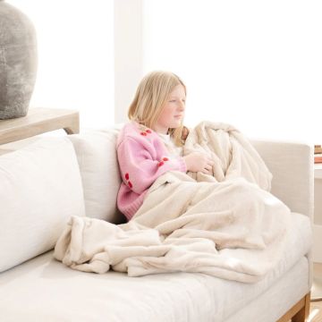 Saranoni Lush Toddler Blanket Buttermilk