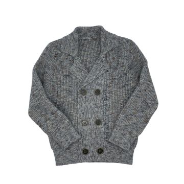 Best Frendz Double-Breasted Heather Cardigan
