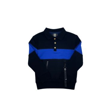 Best Frendz Double Zip Polo Black