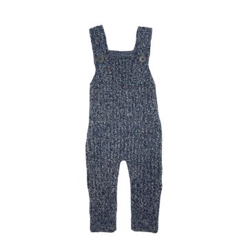 Best Frendz Tweed Overlay Romper Navy