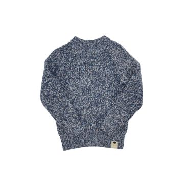 Best Frendz Tweed Overlay Crew Navy