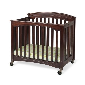 Foundations Compact Royale Easyroll Folding Fixed Side Slatted Crib