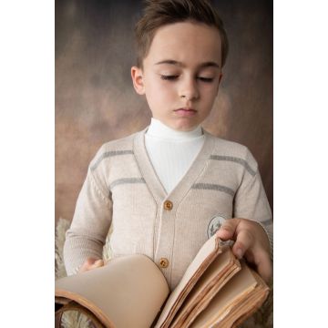 Belati Boys Cardigan Oatmeal