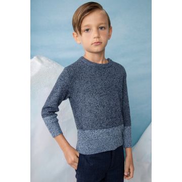 Noma Marled Knit with Shoulder Buttons Navy