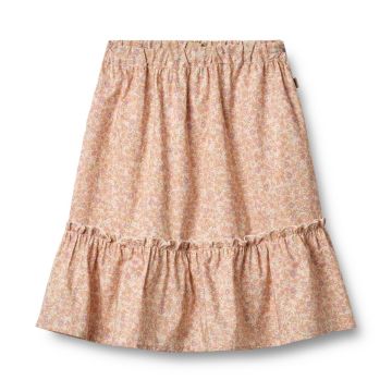 Wheat Skirt Camma Lilac Flowers