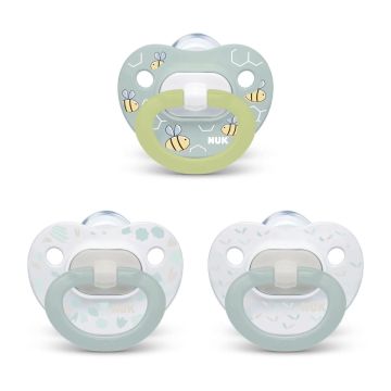 NUK Orthodontic Pacifier Value Pack, 0-6 Months, 3-Pack