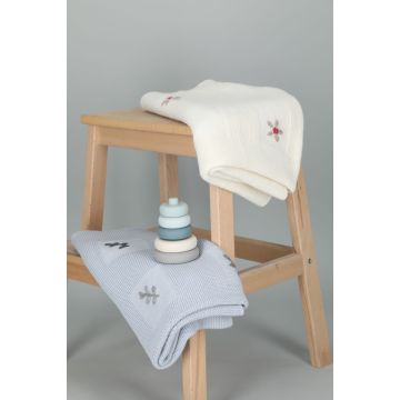 Inimini Ivory Organic wool Blanket