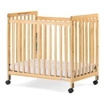 Foundations SafetyCraft Compact Size Slatted Crib, Natural