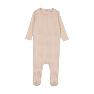 Mema Knits POINTELLE TULIP PRINT FOOTIE
