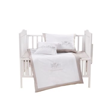 Manilla Baby Hotel Style Linen White/Baby Grey