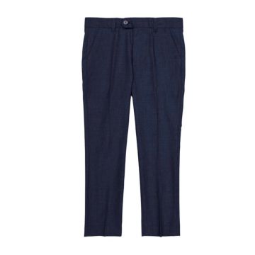 Charkole boys classic fit dress pants in blue grey