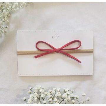 Daisy Gift Box Red Angel Baby Bow Headband