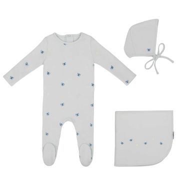 Mini Label Embroidered Leaf Set