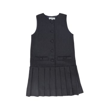 Bace Striped Button Jumper Grey