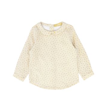 Le Bourdon Cherry Button Shirt Yellow