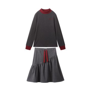 Limonana Whimsy Girls Set Grey/Burgundy