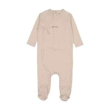 Mema Knits MOCK WRAP POLKA DOT FOOTIE