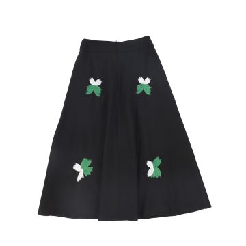 Valentina Scattered Embroidery Midi Skirt 
