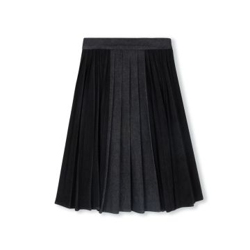 Vibe Denim And Corduroy Skirt 