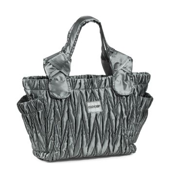 Cozy Coop Grey Nylon Diaper Bag