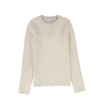 Bace Ribbed Knit Embroidered Sweater 