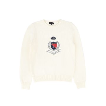 Bamboo Knit Crest Sweater