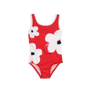 Water Club Flower Watercolor Swimsuit 