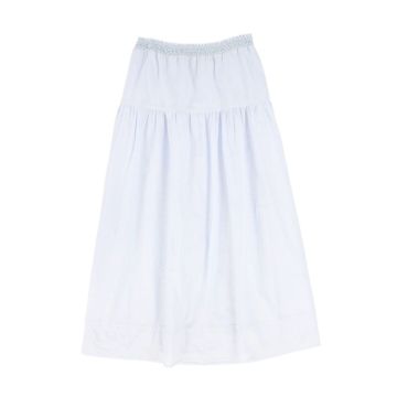 Bamboo Stitched Linen Maxi Skirt