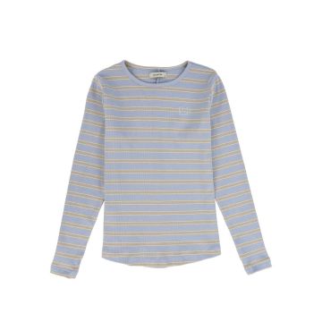 Viva Valentina Ribbed Striped Tee 