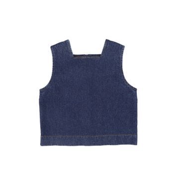 Viva Valentina Denim Square Seam Vest 