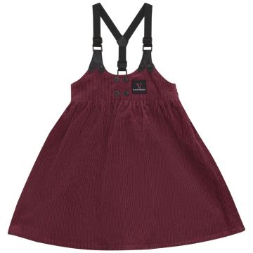 Calla Lili GIRL DRESS WITH SUSPENDERS Cranberry