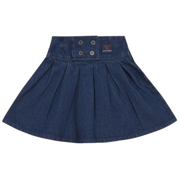 Calla Lili GRL SKIRT WITH PLEATS Denim Blue