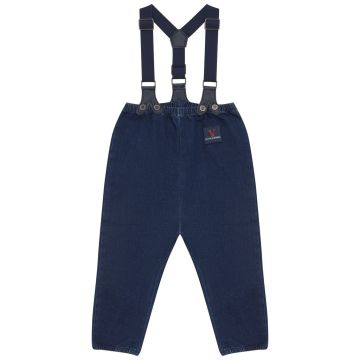 Calla Lili BB BOY ROMPER W SUSPENDERS Denim blue