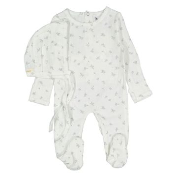 Ladida Slate Rose Footie+ Bonnet